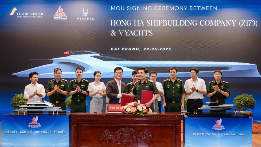 V Yachts x Hồng Hà z173 – ký kết chiến lược cho dự án du thuyền “made in Vietnam”